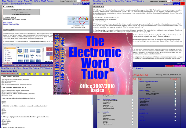 Screenshot for CoronelDP's Word 2007/2010 Tutor 2010.9